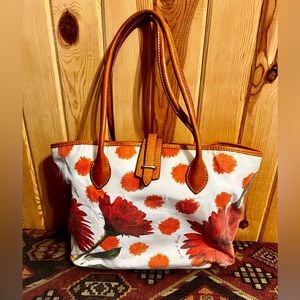 Dooney & Bourke floral canvas bag.